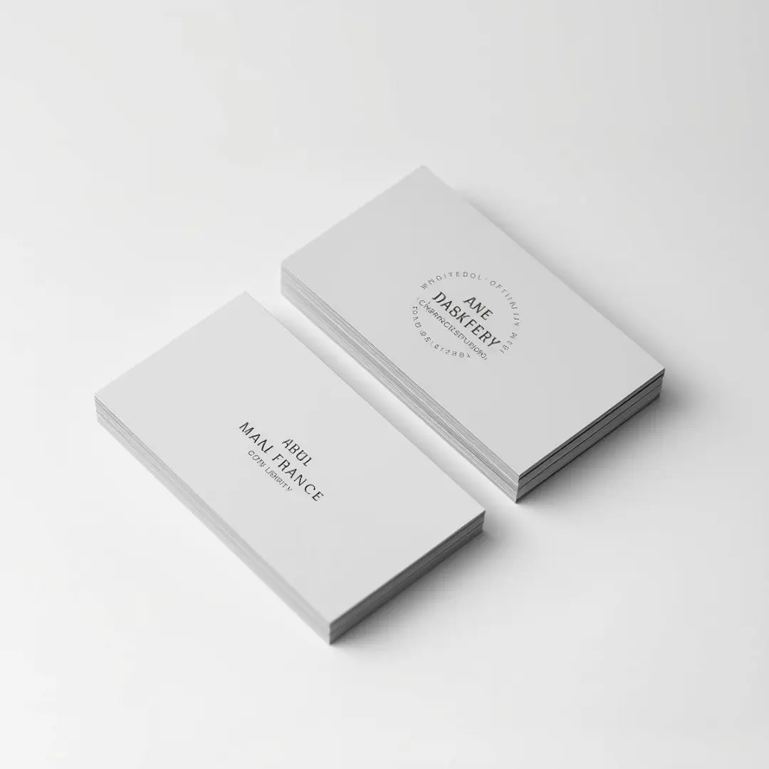 Matte finish business cards